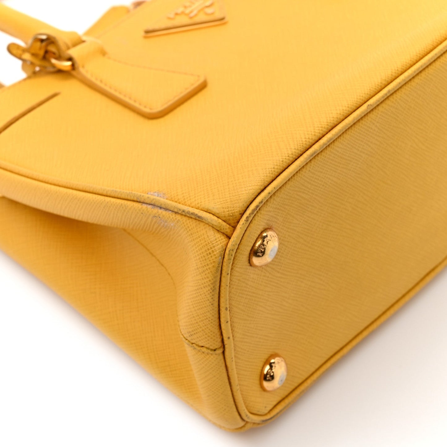 Saffiano Lux Small Galleria Double Zip Tote Soleil