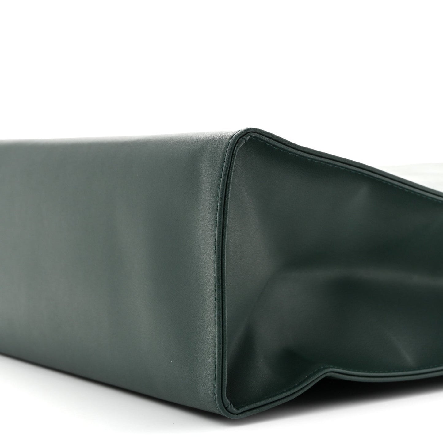 Vegan Leather Medium Shopping Bag Dark Olive