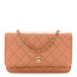 Caviar Quilted CC Turnlock Wallet On Chain WOC Brown