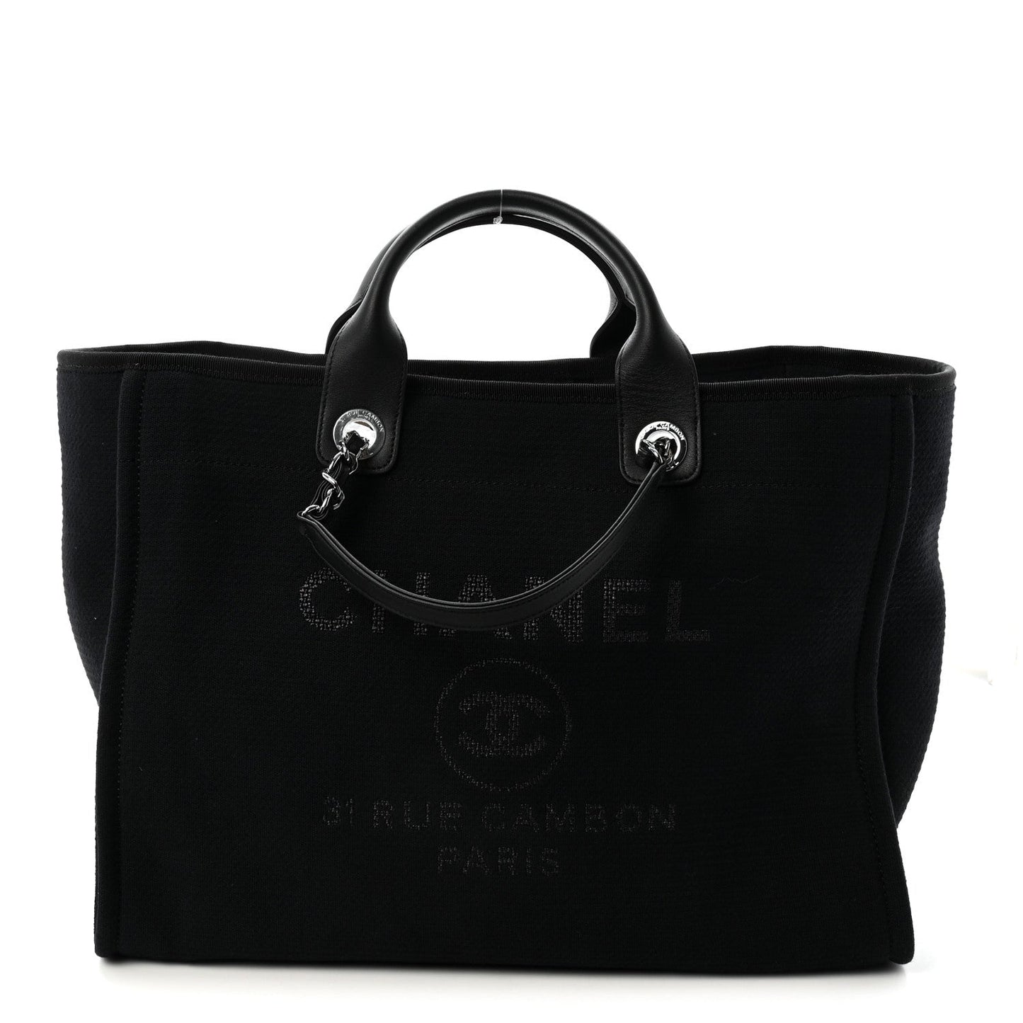 Mixed Fibers Medium Deauville Tote Black
