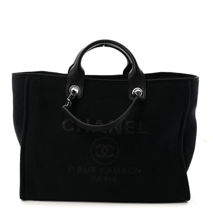 Mixed Fibers Medium Deauville Tote Black