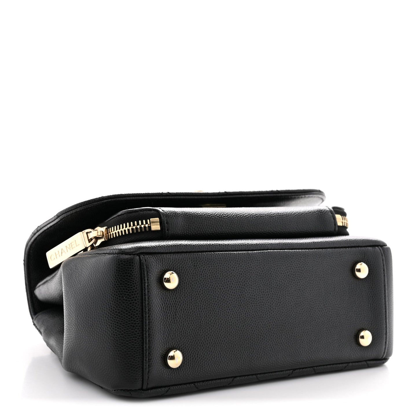 Caviar Quilted Small Business Affinity Flap Black