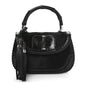 Pony Hair New Bamboo Medium Top Handle Bag Black