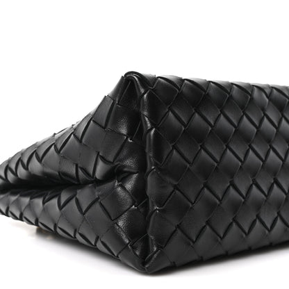 Nappa Intrecciato Small Andiamo With Chain Shoulder Bag Black