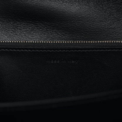 Box Calfskin Medium Classic Box Flap Bag Navy