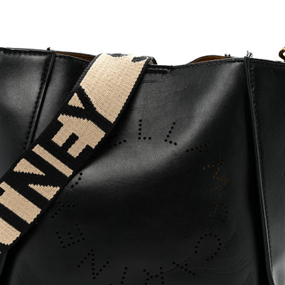 Eco Alter Nappa Perforated Logo Mini Crossbody Black