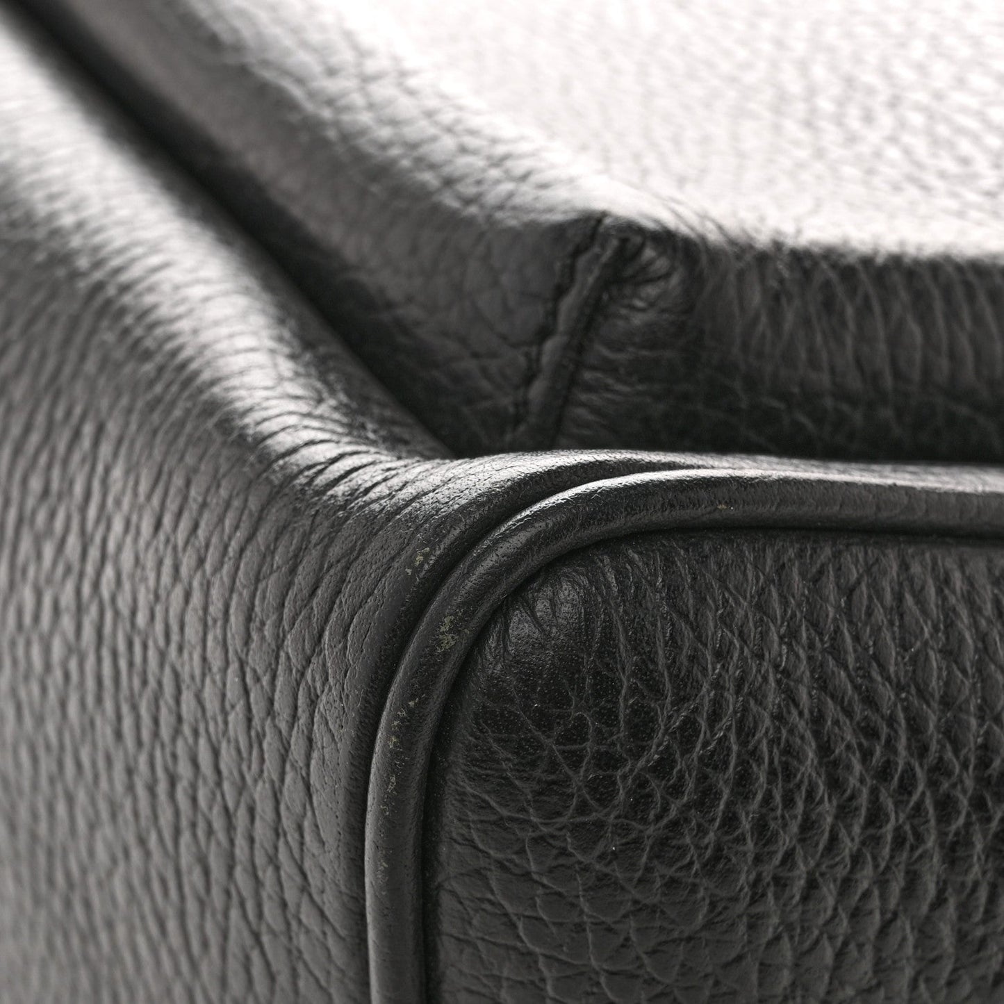 Pebbled Calfskin Soho Chain Backpack Black