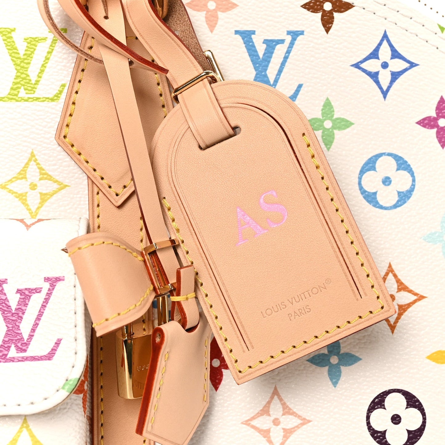 LV x TM Monogram Multicolor Alma Travel White