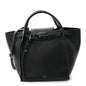 Supple Grained Calfskin Small Big Bag Black
