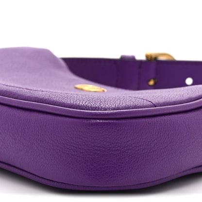Goatskin Mini Aphrodite Shoulder Bag Shine Purple