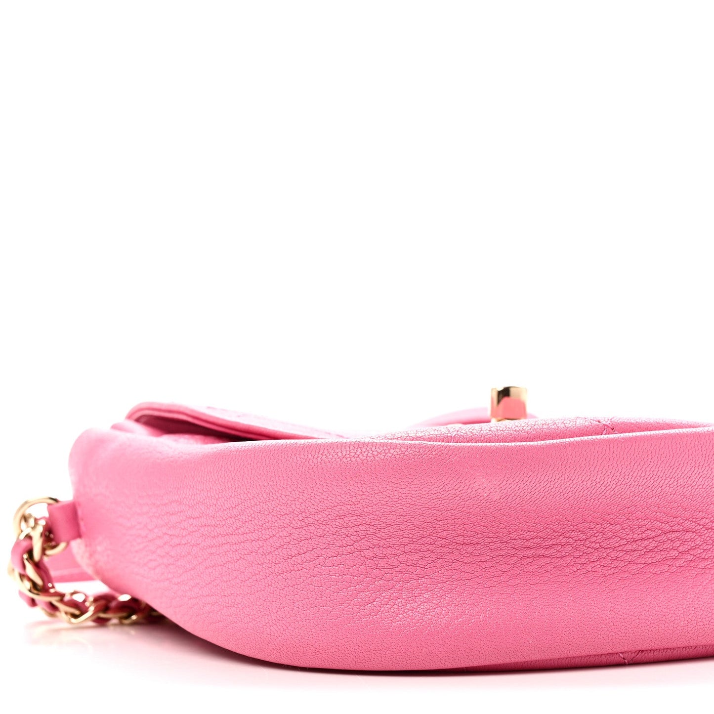 Goatskin Stitched Casual Trip Messenger Flap Pink