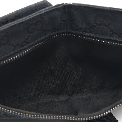 GG Monogram Double Pocket Belt Bag Black