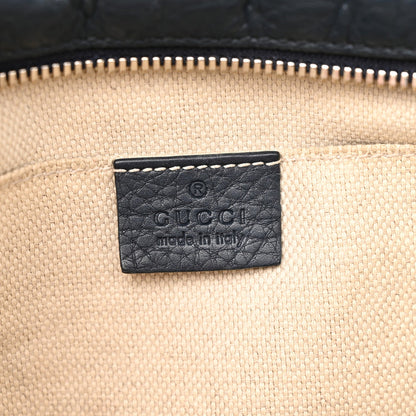 Pebbled Calfskin Small Soho Disco Bag Blue