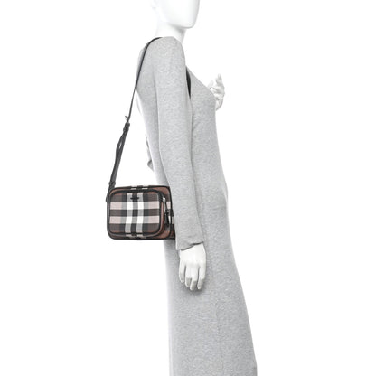 Canvas Check Paddy Messenger Birch Brown