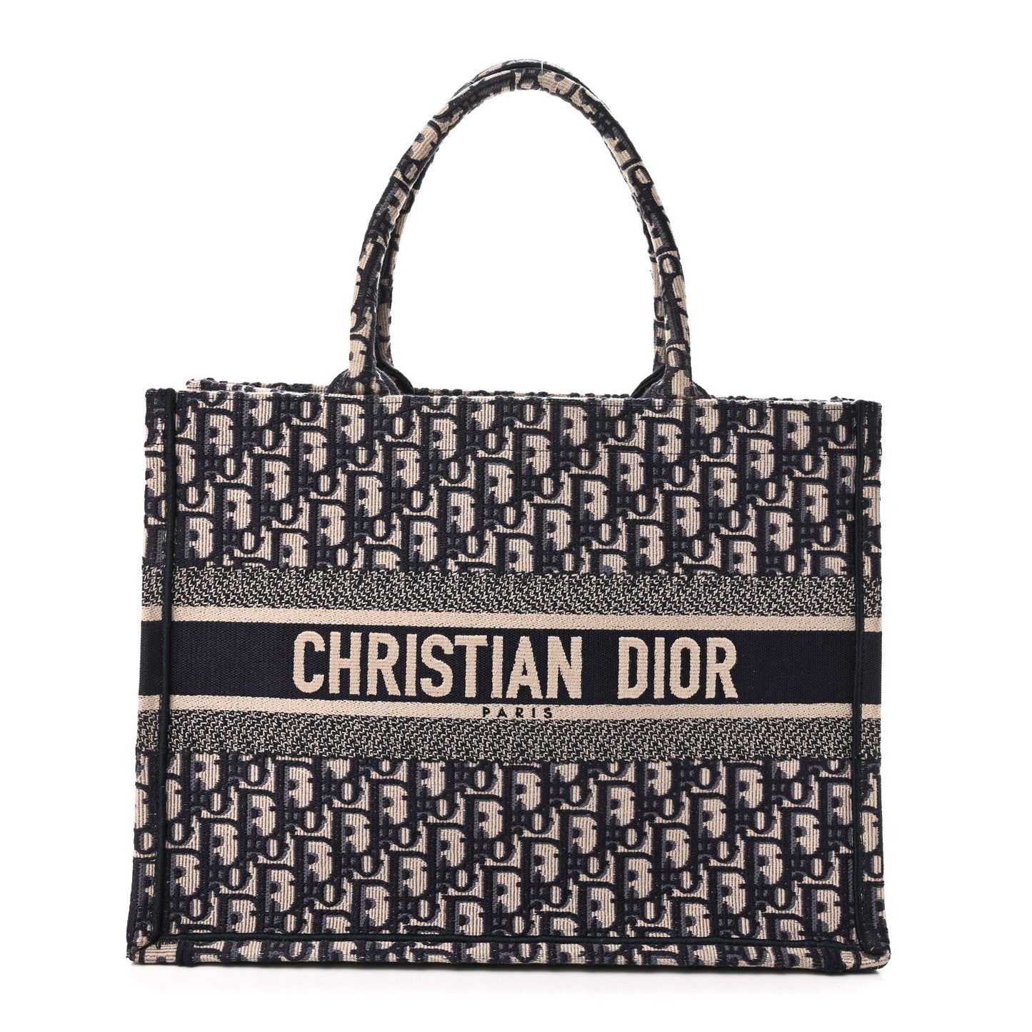 Oblique Medium Book Tote Blue Multicolor