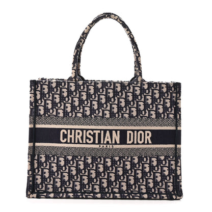 Oblique Medium Book Tote Blue Multicolor