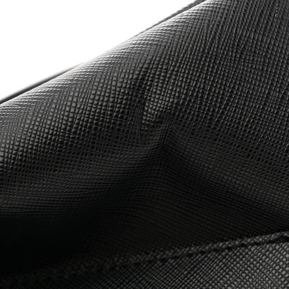 Saffiano Medium Galleria Double Zip Tote Black