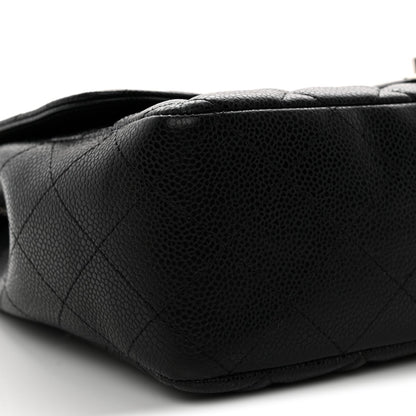 Caviar Quilted Jumbo Single Flap Black