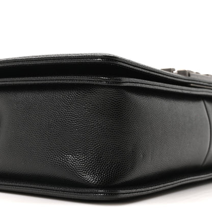 Caviar Quilted New Medium Boy Flap Black