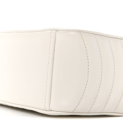 Soft Calfskin Diagramme Camera Bag White
