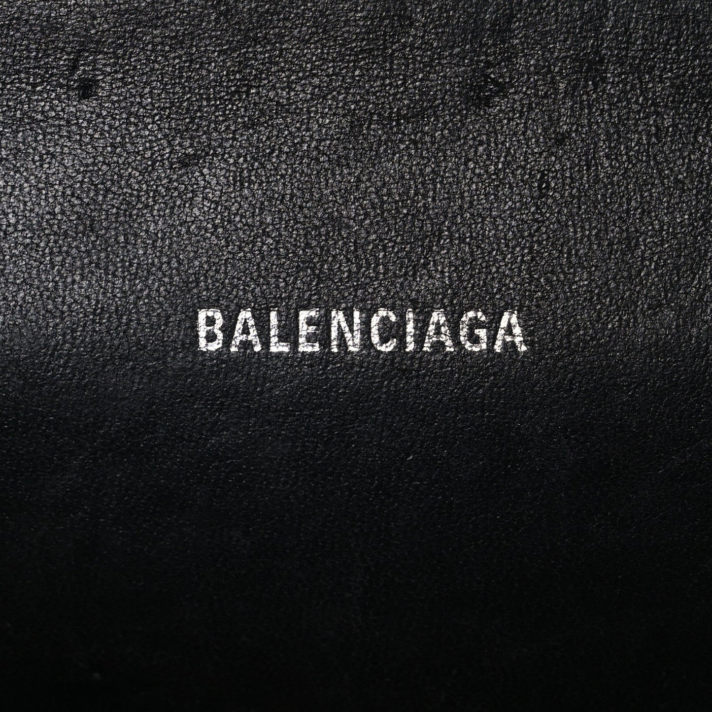Shiny Box Calfskin Strass Hourglass Top Handle Bag XS Black