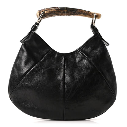 Buffalo Horn Small Mombasa Hobo Black