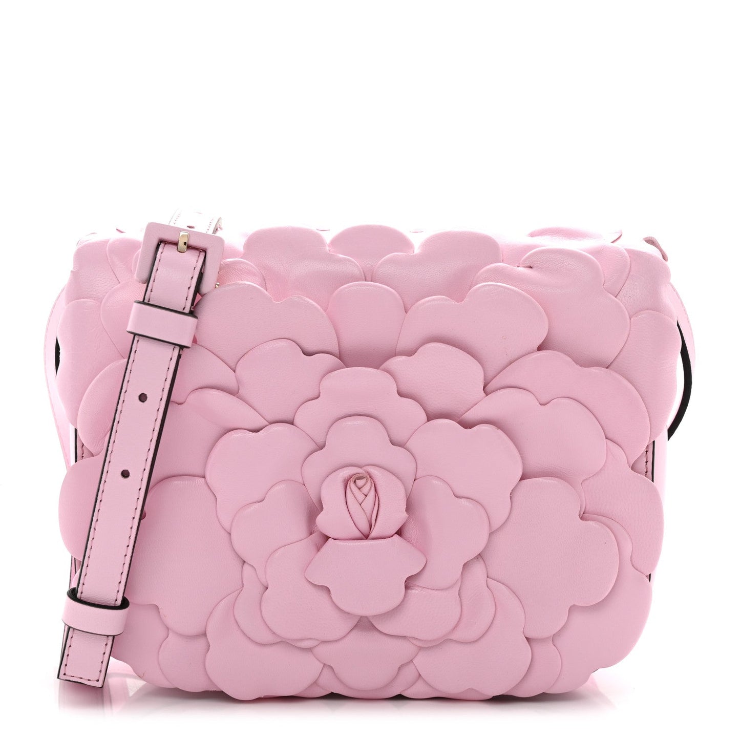 Nappa Atelier 03 Rose Edition Small Flap Crossbody Bag Pink Borealis