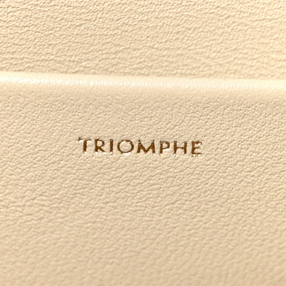 Natural Calfskin Triomphe Shoulder Bag Pampa
