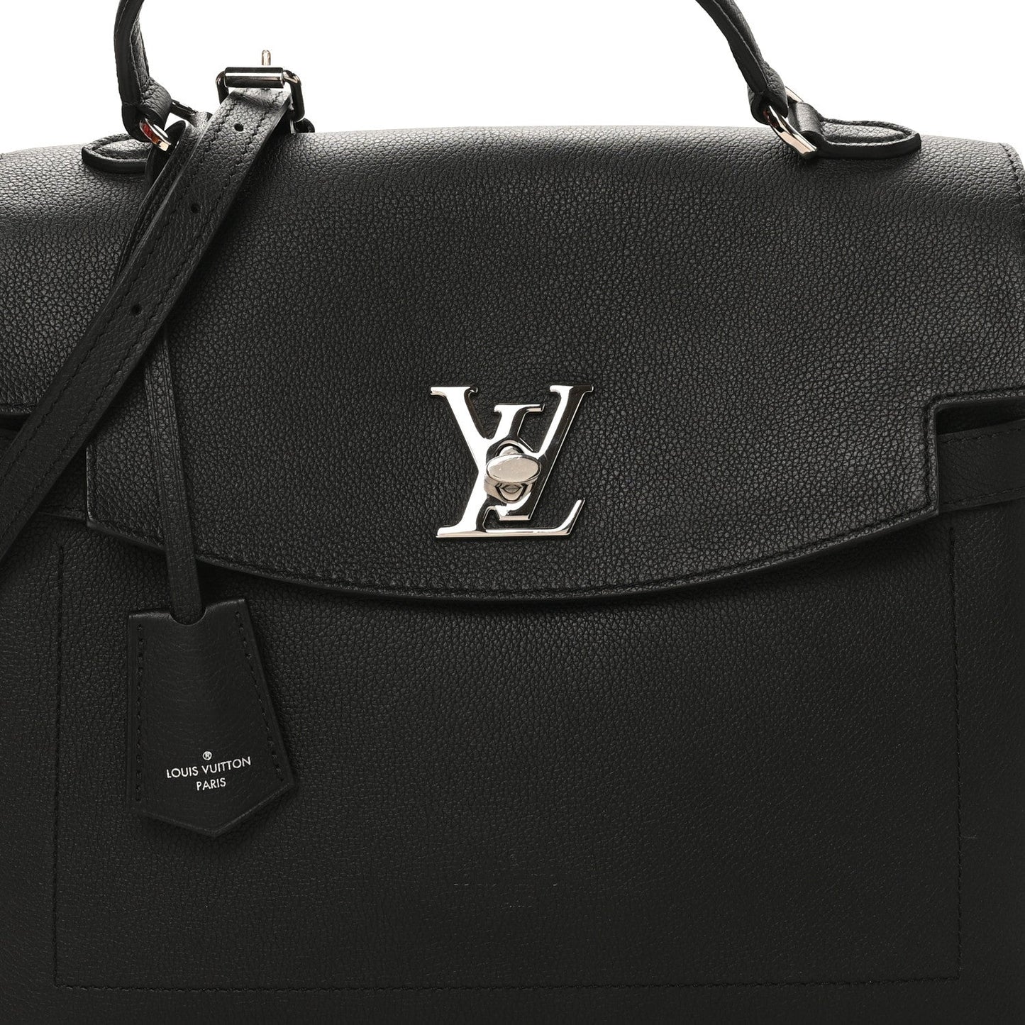 Soft Calfskin Lockme Ever MM Black