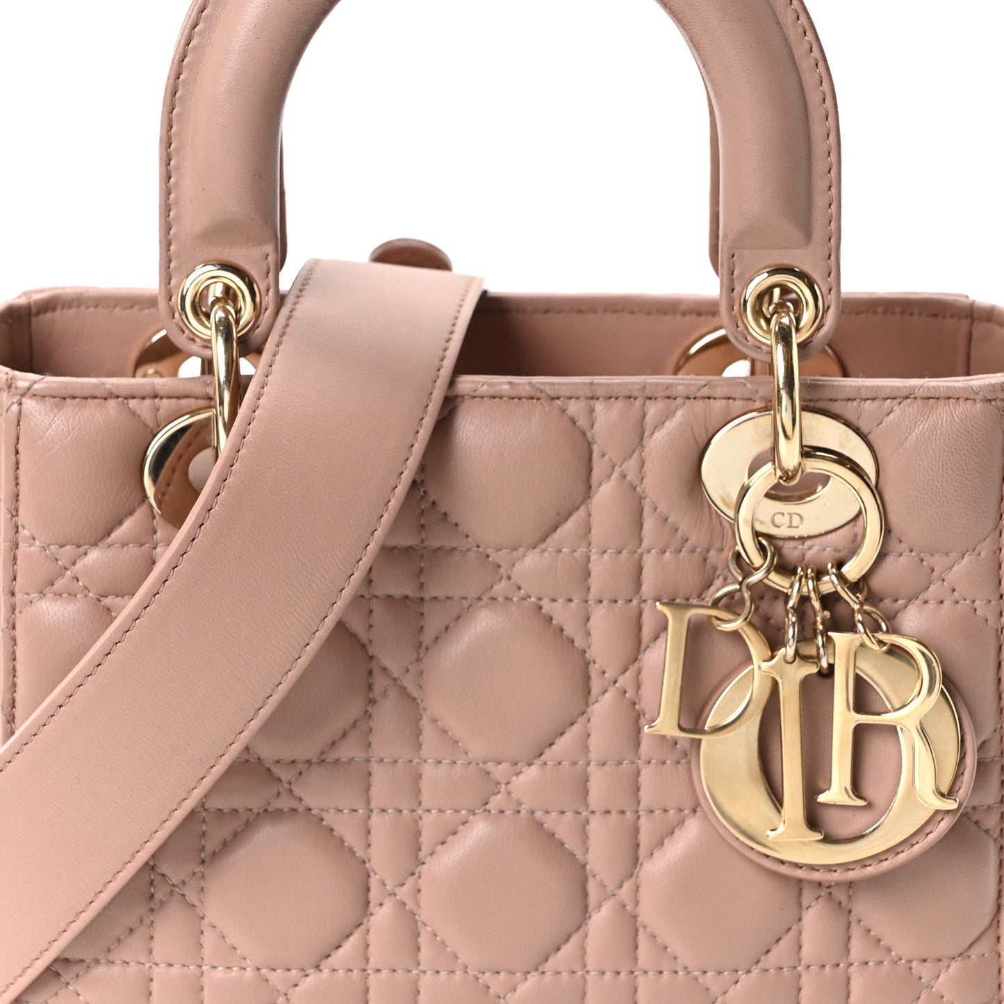 Lambskin Cannage Small My ABC Dior Lady Dior Blush