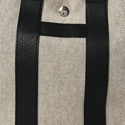 Toile Taurillon Clemence Sac Harnais Tote PM Black