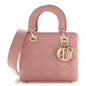 Lambskin Cannage Small My ABCDior Lady Dior Pink