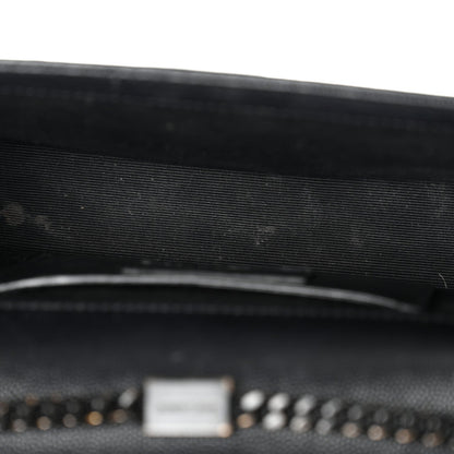 Grain De Poudre Medium Classic Monogram Monochrome Kate Satchel Black