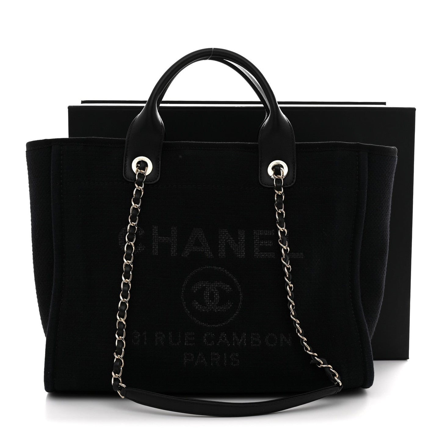 Mixed Fibers Small Deauville Tote Black