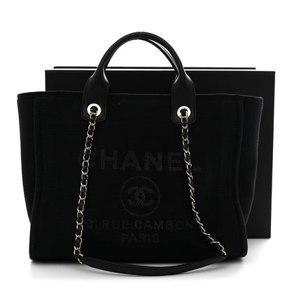 Mixed Fibers Small Deauville Tote Black