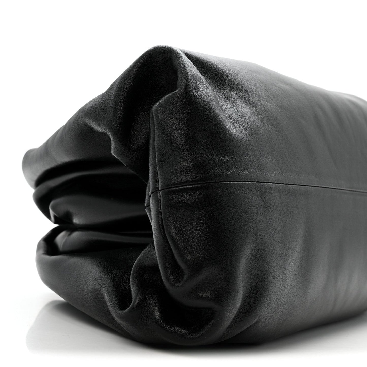 Smooth Butter Calf The Pouch Oversized Clutch Black