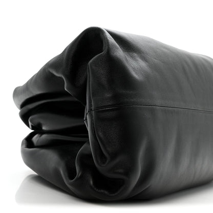 Smooth Butter Calf The Pouch Oversized Clutch Black