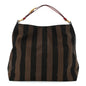 Pequin Cuoio Vegetale Medium Hobo Tobacco Rosso Black