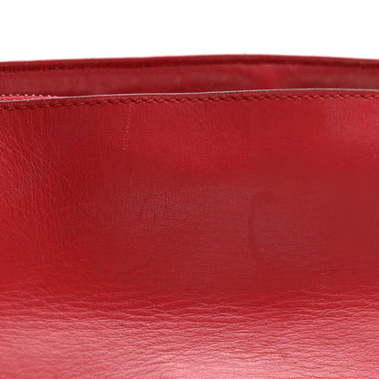 Calfskin Matelasse Small GG Marmont Shoulder Bag Hibiscus Red
