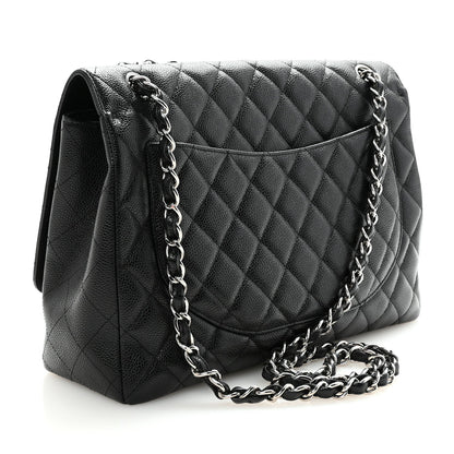 Caviar Maxi Single Flap Black