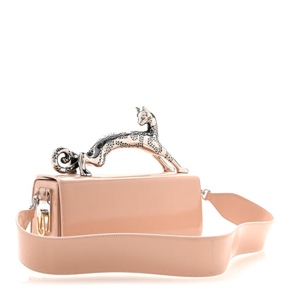Calfskin Logo Medium Cat Pencil Bag Pink