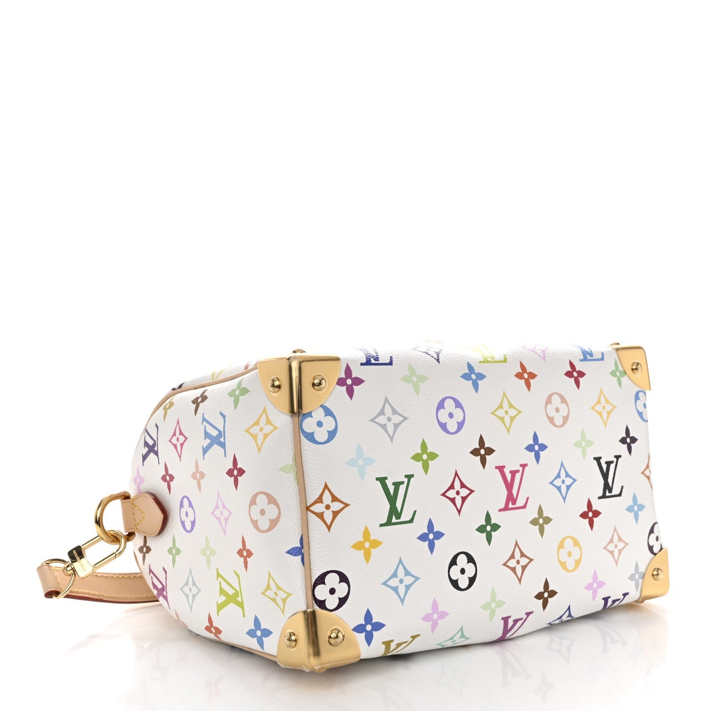 LV X TM Monogram Multicolor Speedy Bandouliere 25 White