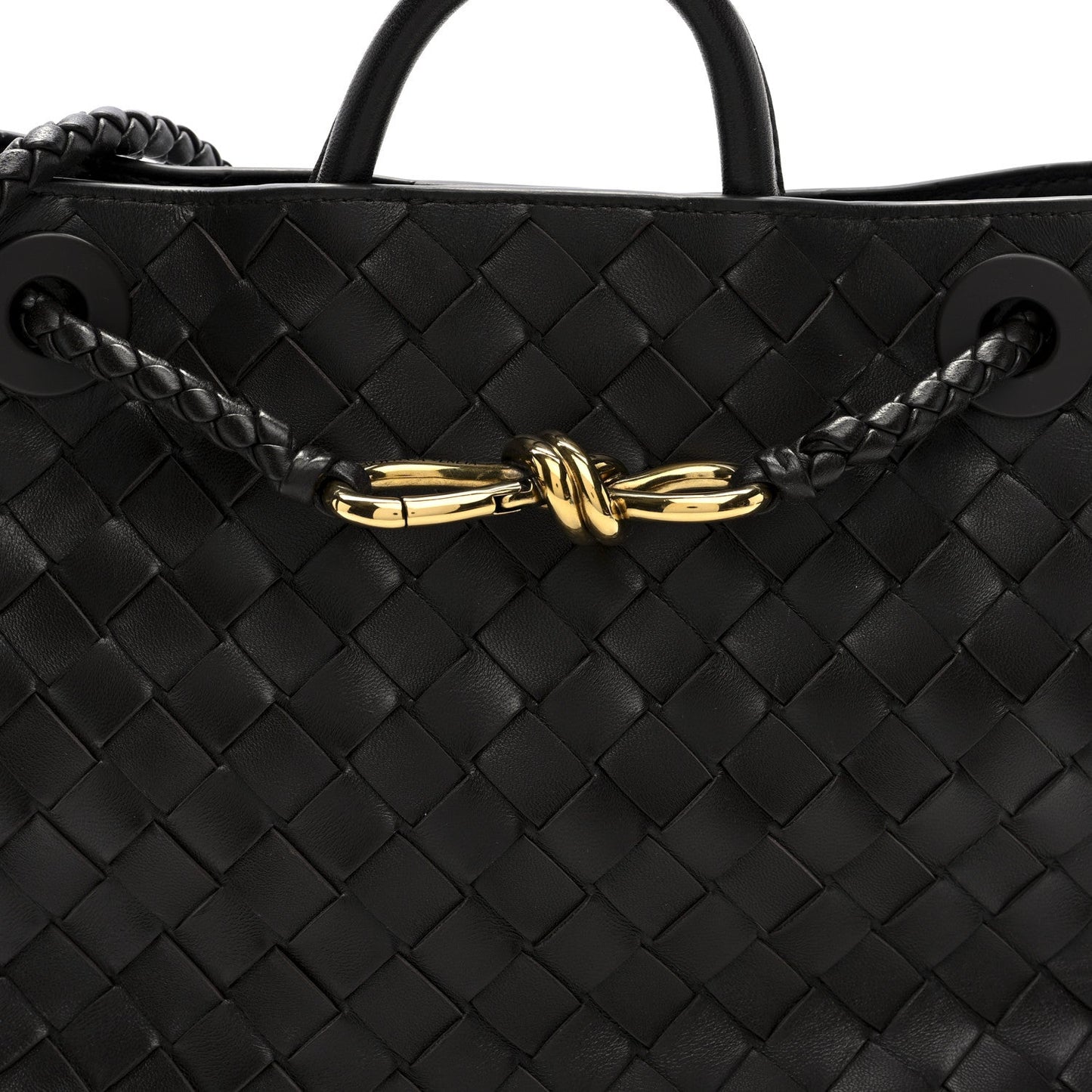 Nappa Intrecciato Small Andiamo Shoulder Bag Fondant