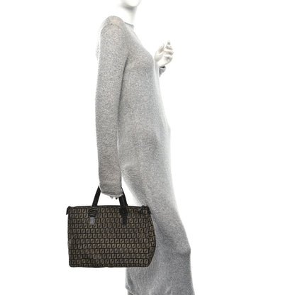 Zucchino Vitello Roll Tote Tobacco