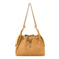Suede Quilted Small Chanel 25 Handbag Beige