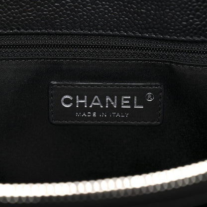 Caviar Quilted Grand Shopping Tote GST Black