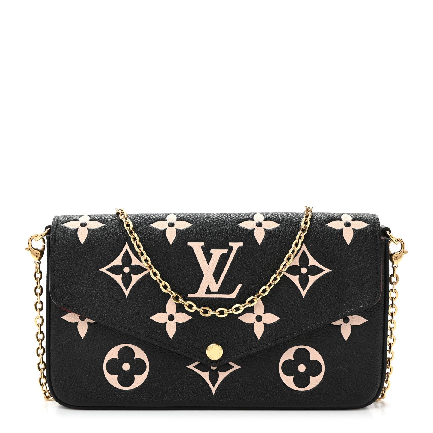 Empreinte Monogram Giant Felicie Pochette Black Beige