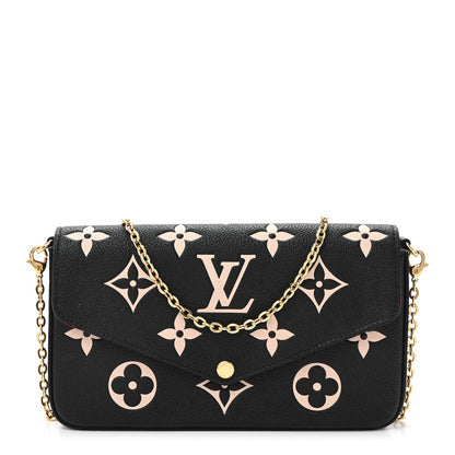 Empreinte Monogram Giant Felicie Pochette Black Beige