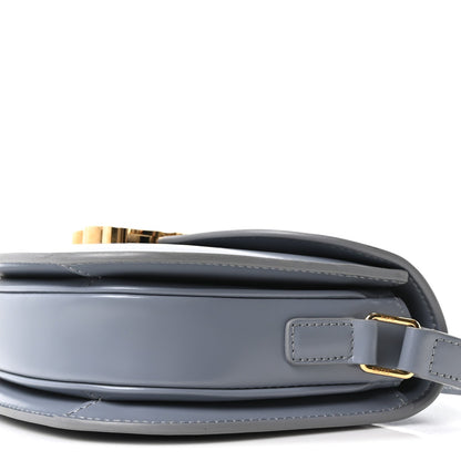 Shiny Calfskin Teen Besace Blue Grey