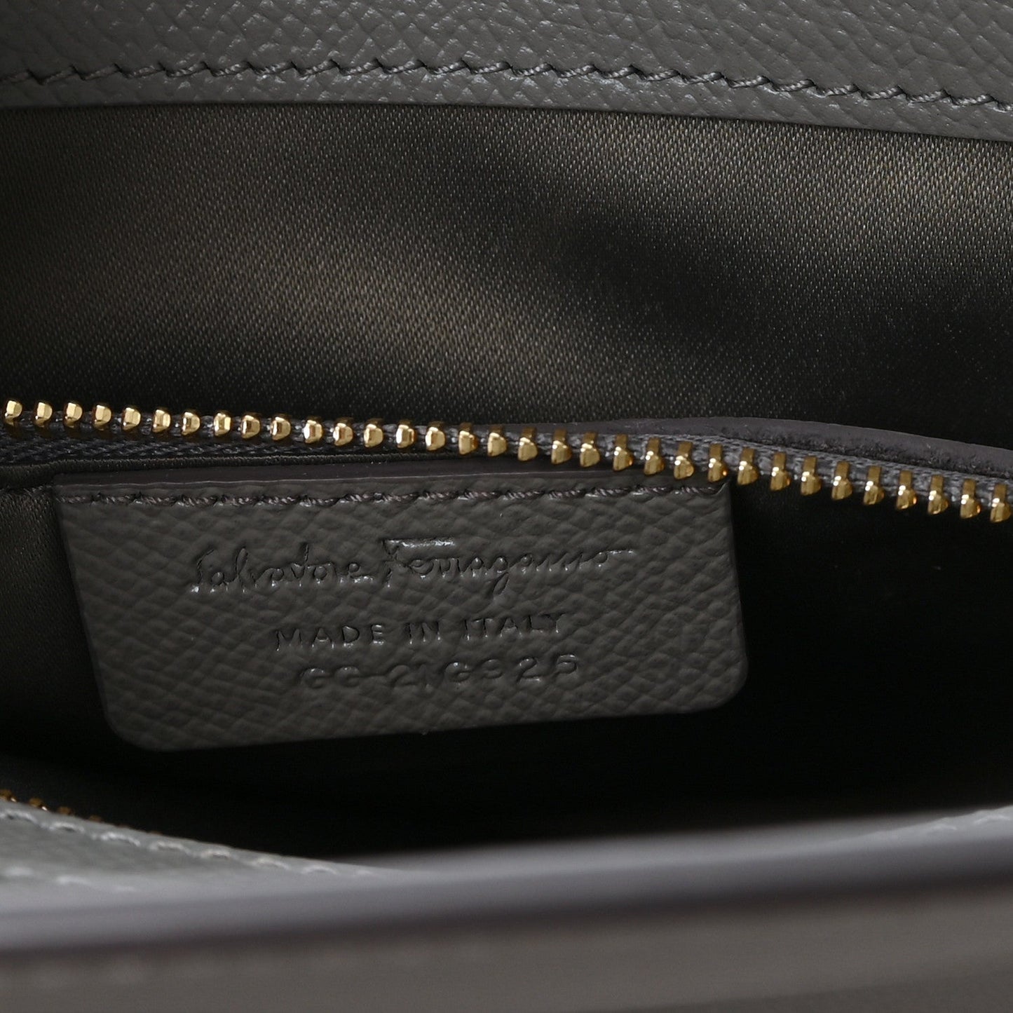 Hammered Calfskin Today Satchel Grey